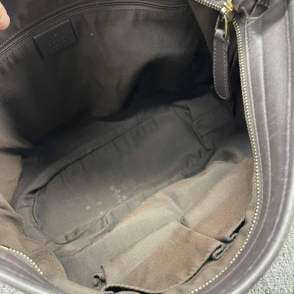 100% Authentic GUCCI GG Canvas Shoulder Bag - Picture 9 of 14